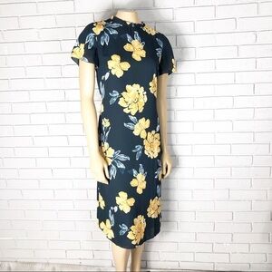 Paper Crown Indigo Bloom Floral‎ Angeline Dress